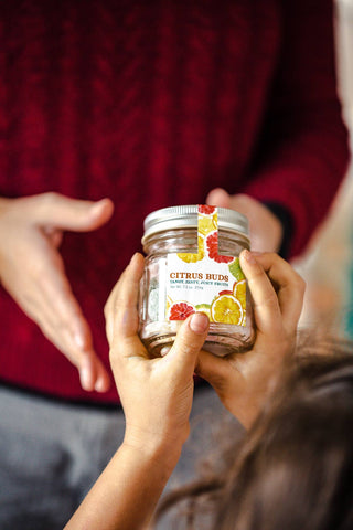 Citrus Buds Jar - 7.3 OZ (Lemon, Key Lime, Honeybell Orange, and Pink Grapefruit)