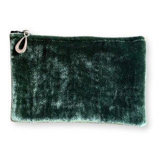 Silk Velvet Coin Purse: Bronze