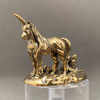 Brass Unicorn Desktop Figurine