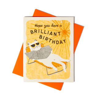 Brilliant Birthday - Risograph Card