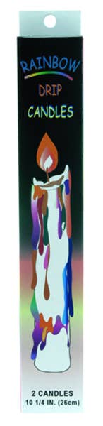 Multi-Color Drip Taper Candle