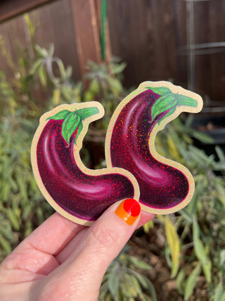 Eggplant Sticker - 3 Inch