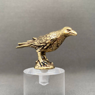 Brass Crow Desktop Figurine