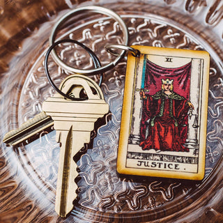 Justice Wooden Keychain