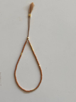 Sintha Silk Bead Bracelet: Rust