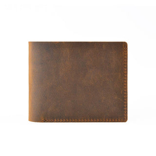 Light Brown Handmade Bifold Leather Wallet