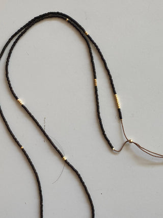 Sintha Silk Bead Wrap (Necklace / Bracelet): Rust