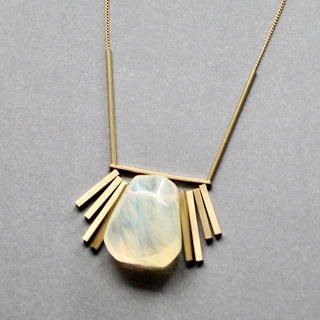 David Aubrey Jewelry | Quartz geometric necklace