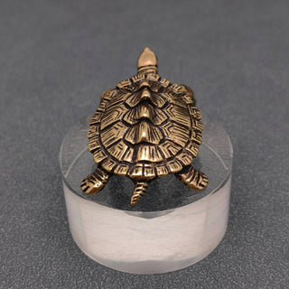 Vintage Brass Turtle Desktop Figurine
