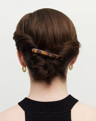 Midi Paris Barrette in Sand Shell