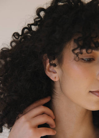 Mini Hoop Earrings - Gold