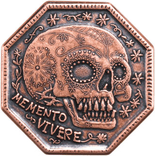 Memento Mori / Memento Vivere Copper Reminder Coin