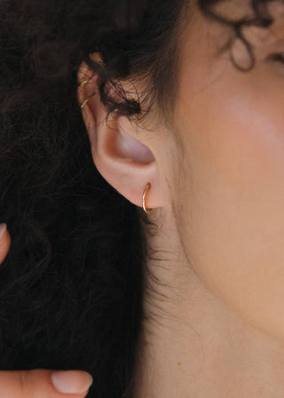 Mini Hoop Earrings - Gold