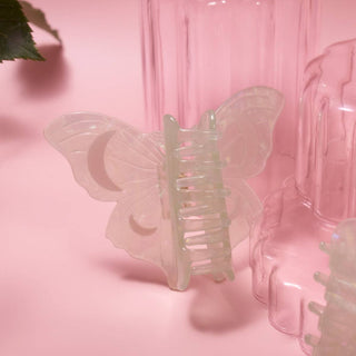 Lunar Moth Hair Claw with Crescent Moons