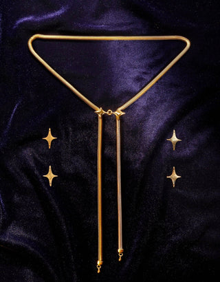 SOFT GLOW Bolo Tie Necklace
