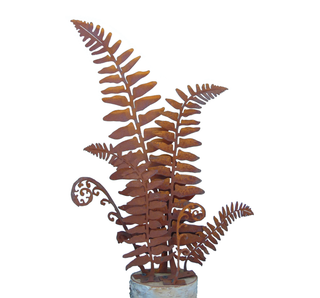 Small Fern Leaf Tab - Metal Silhouette Garden Yard Home Art