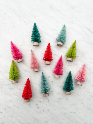 Colorful Mini Bottle Brush Tree