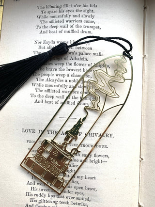 Cathedral Candlestick Brass Bookmark