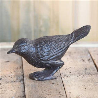 Perched Bird, Cast Iron - Brown