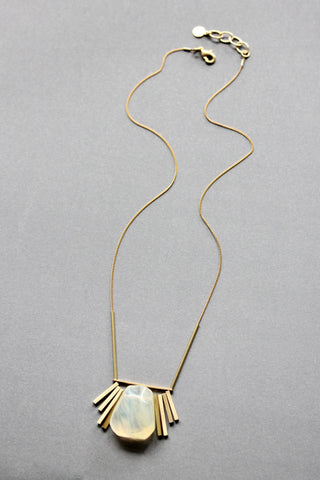 David Aubrey Jewelry | Quartz geometric necklace