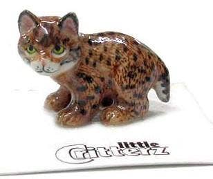Whiskers The Bobcat Kitten - Porcelain Miniature