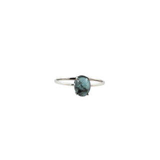 Blue Topaz Gemstone Ring in Sterling Silver
