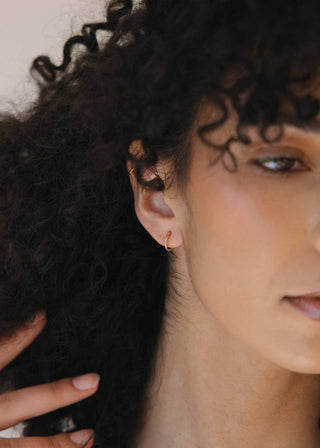Mini Hoop Earrings - Gold
