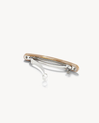 Midi Paris Barrette in Sand Shell