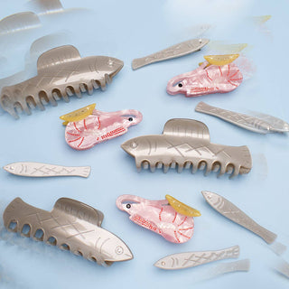 Herring Fish Acetate Hair Claw