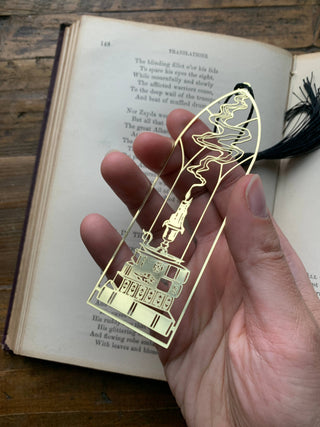 Cathedral Candlestick Brass Bookmark