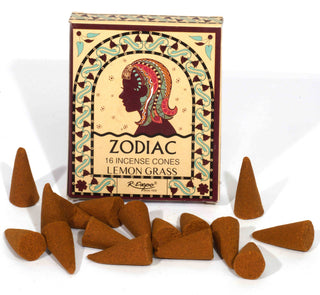Zodiac Incense Cones- Virgo: Lemon Grass