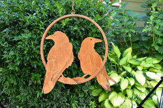 Double Raven Hanging Ring