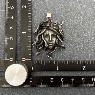 Medusa Stainless Steel Pendant Necklace