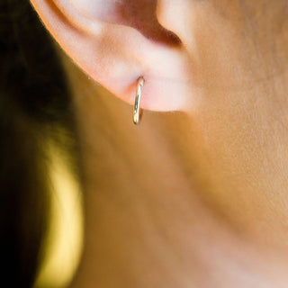 Mini Hoop Earrings - Gold