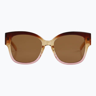 Dahlia Retro Sunglasses - Amber/Pink