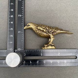 Brass Crow Desktop Figurine