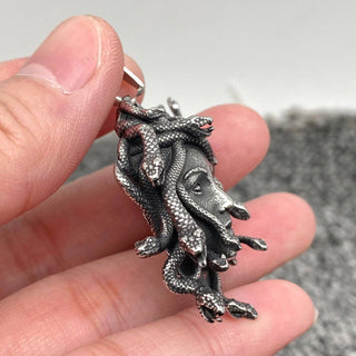 Medusa Stainless Steel Pendant Necklace