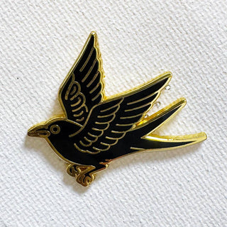 Gold Crow Pin