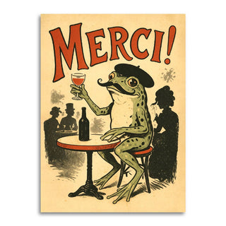 Merci! French Frog Thank You Card