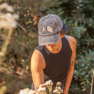 Datura Embroidered Ball Cap Herbalist Plant Lover