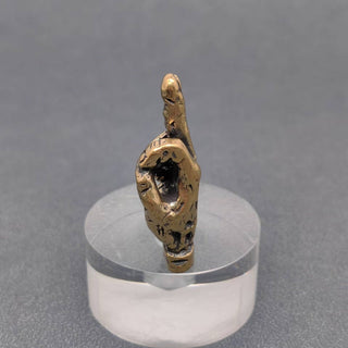 Vintage-Style Brass Middle Finger Desktop Figurine