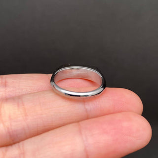 Sideways Shell Inlay 18K Gold-Plated Ring - Silver