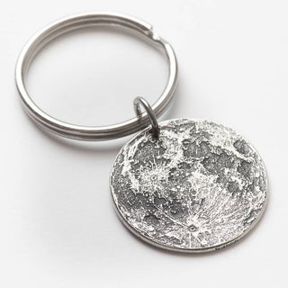 Full Moon Silver Necklace: Charm