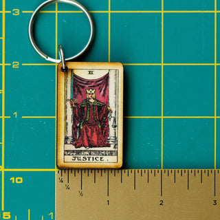 Justice Wooden Keychain
