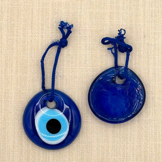 Evil Eye Round Glass Ornament