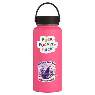 Razzle Dazzle Raccoon Vinyl Sticker