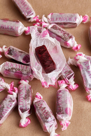 Chocolate Raspberry Caramel Chews