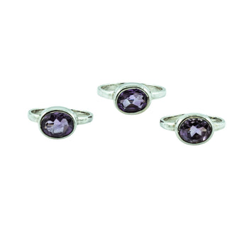 Amethyst Ring in Sterling Silver