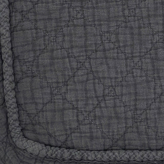 Soft Cotton Quilted Cosmetic Bag: Olive / 9"x7"