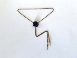 CELESTIAL Goldstone Bolo Tie Necklace